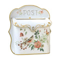 Vintage Embossed Metal Wall Mount Mailbox, Retro Iron Multi‑Purpose Letter Box for Home Garden Porch Balcony Wall Decor